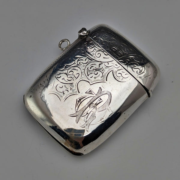 1911 年英國古董純銀 Vesta 盒 27 克火柴盒 William Adams